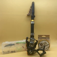 Portable Fishing Rod and Reel Combo Telescopic Fishing Rod Pole  E8P0 New Travel