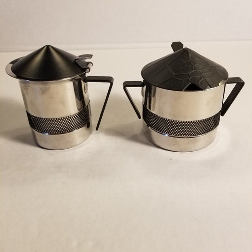 Sahne und Zucker Set Made in Italy 18/10 Edelstahl