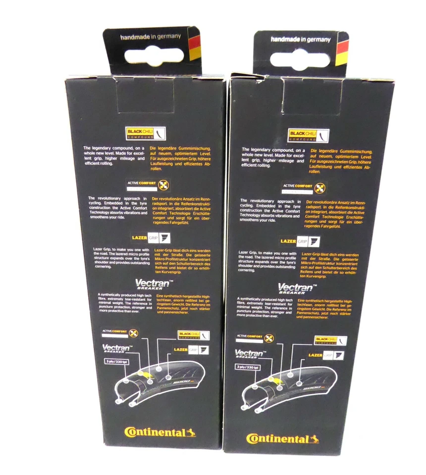 Continental Grand Prix 5000 700x28 Clincher, Pair, Black - Image 2 of 2