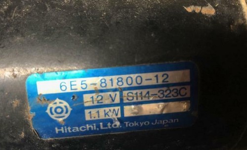 1994 200hp 2 stroke OEM Yamaha outboard starter (6E5-81800-12-00) - Picture 2 of 2
