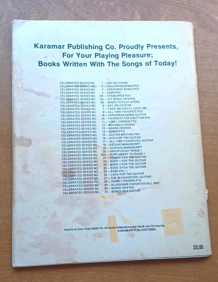 Cancionero Lead For The Guitar Not Just A Book Of Runs Bayas Comanda 1973 Foto 3 de 4