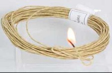 Waxed Hemp cord 100% with bees wax coating   Hemp Twine -   - Holds Flame- Wick
