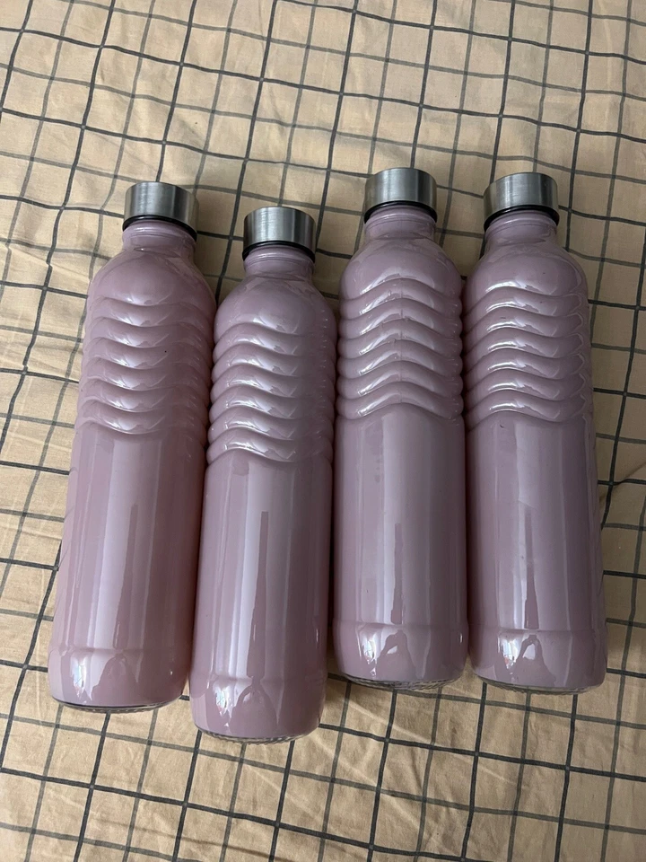 Экологичная элегантная стеклянная бутылка для воды - 24 унц набор из 4 - Изображение 2 из 3