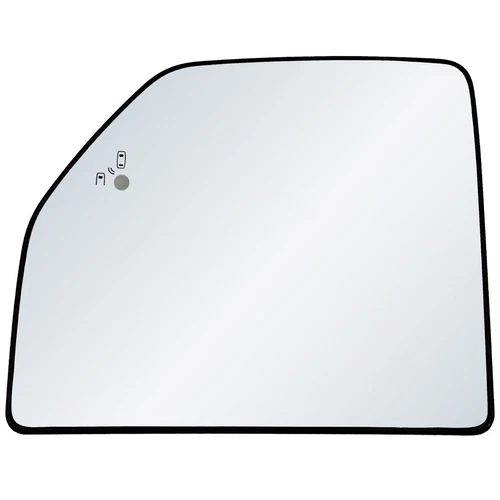 Driver Side Mirror Glass Assembly For 2017-2022 F250, 2017-2019 F350 Heated BSD