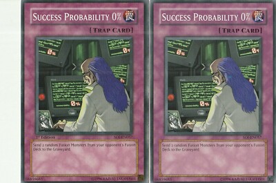 yugioh card probability YUGIOH Success Probability 0% Shadow of Infinity SOI-EN057 Common 1/2 1st  Ed MP