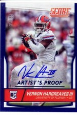 vernon hargreaves rc rookie draft auto autograph florida gators uf college 35/35