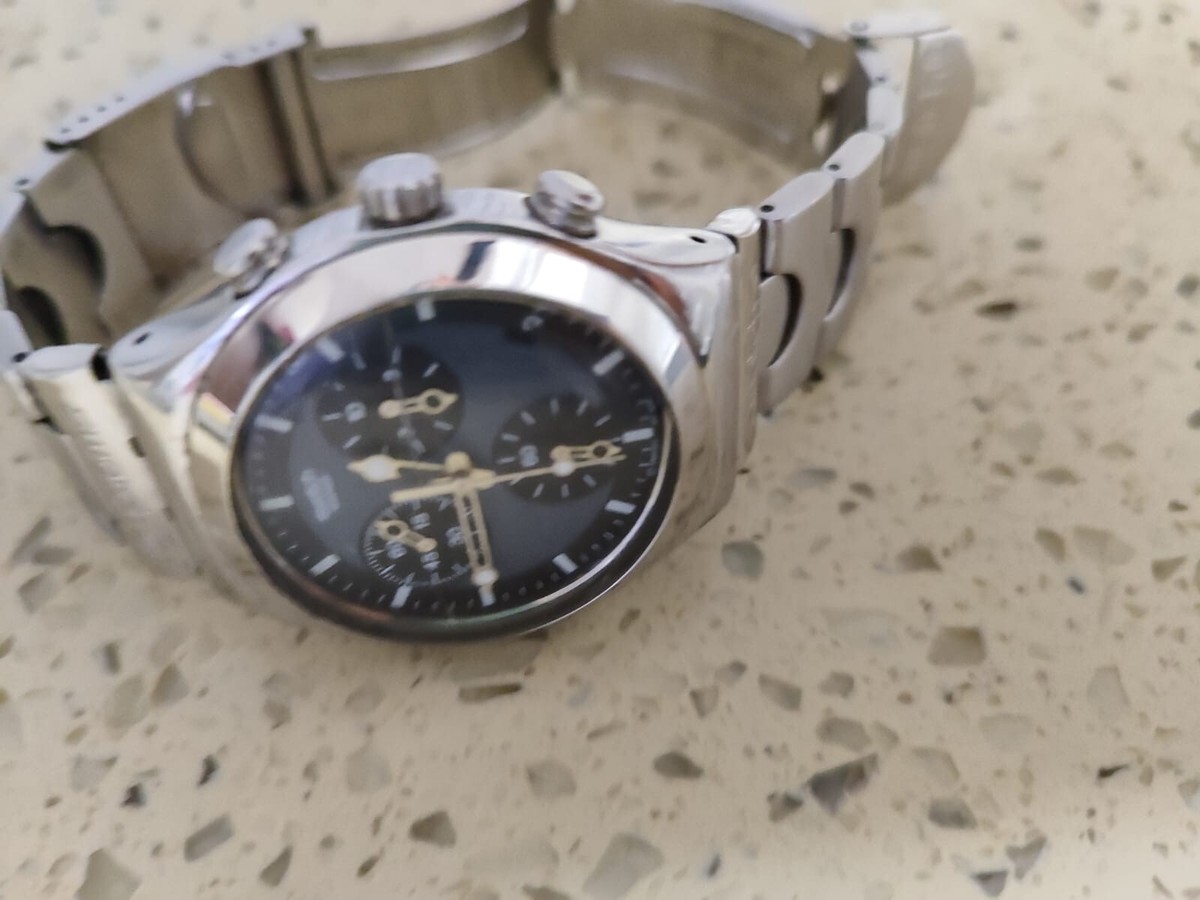 Swatch Irony Chrono Stanless Steel AG1999- 40MMUsed -Working