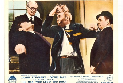 THE MAN WHO KNEW TOO MUCH: 1 FARBFOTO (20x30cm) JAMES STEWART DORIS DAY 5