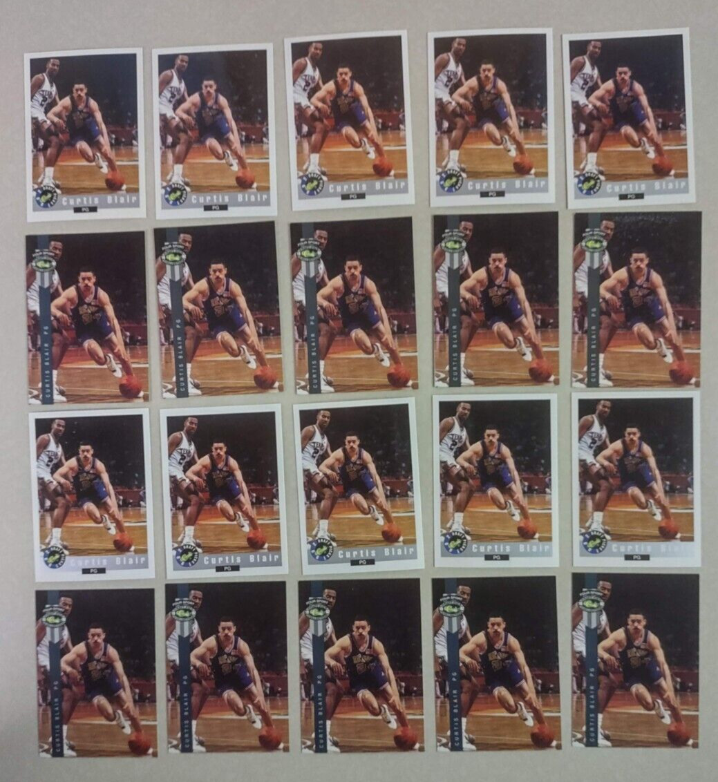 20 card lot of CURTIS BLAIR ROOKIES! NBA Rockets A must for collector! FREE S&H!