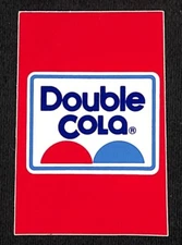 Double Cola High Gloss Vinyl Sticker - for Retail? 1 7/8" x 2 7/8"