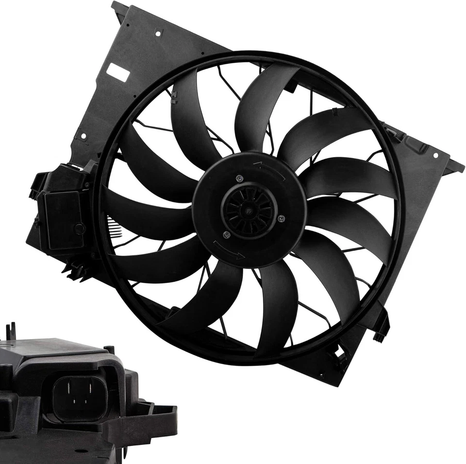 Ventilador de refrigeração do radiador para Mercedes-Benz CL600 CLS63 AMG E320 E63 AMG 2007-2009 - Imagem 3 de 4