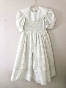 swiss dot flower girl dress