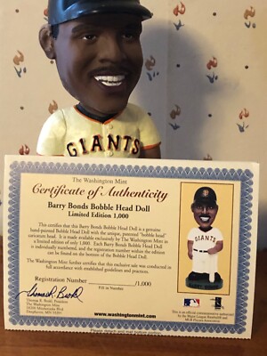 The Washington Mint Limited Edition Barry Bonds Bobble Head /1,000