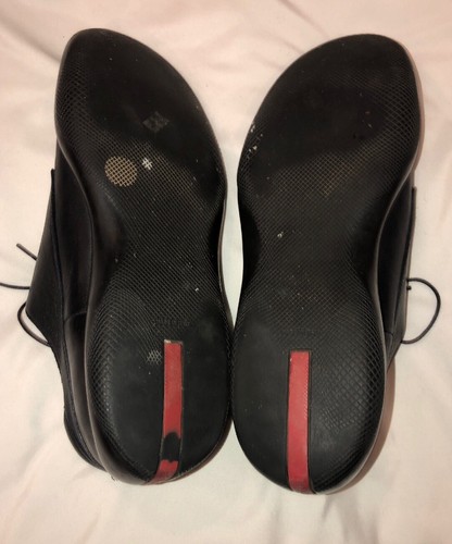 PRADA SCARPE DA UOMO NERE TAGLIA 10 - Foto 5 di 8