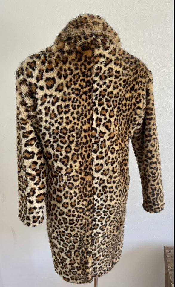 Chaqueta Abrigo Les Coyotes París Leopardo Piel Sintética 16 AÑOS Adolescente Guepardo Francia ++ Foto 4 de 4