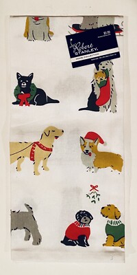 Robert Stanley Christmas Holiday Kitchen Hand Tea Towel - Dogs | eBay