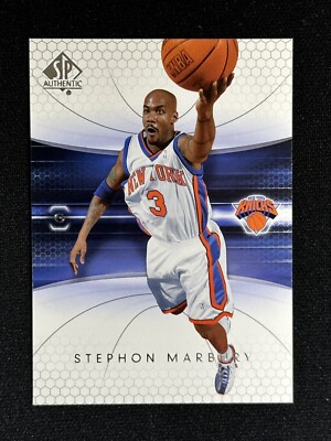 2004-05 Upper Deck SP Authentic Stephon Marbury #60 Basketball Card NY Knicks