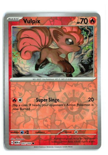 Pokemon Cards Vulpix AR 067/063 M1L Mega Brave Japanese Scarlet