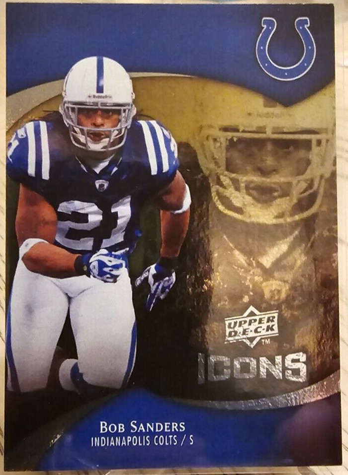 2009 Upper Deck Icons Retail Foil Bob Sanders #93 Indianapolis Colts