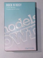 Models Own Rock N Rosy Creme Blusher, Peony 10  .08oz Sealed In Box