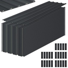 25 Pieces Set Roof Panels Galvanized Steel Hardware Roofing Sheets Wall Panels