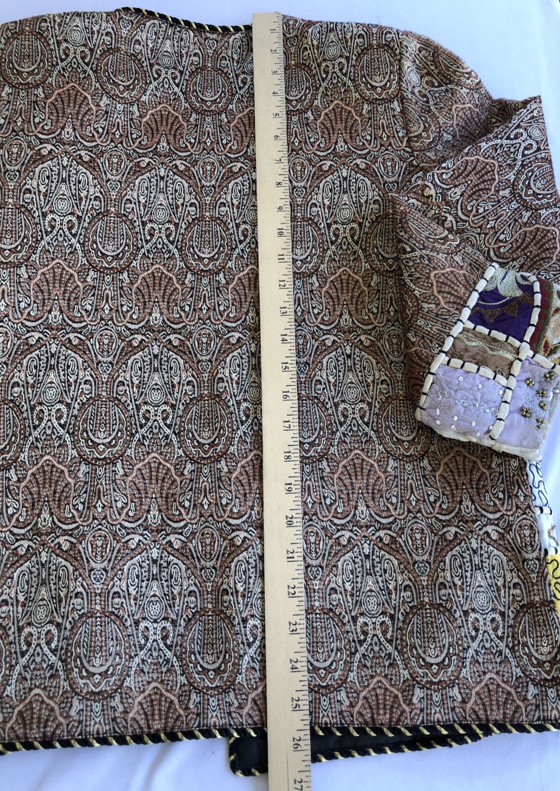 Vtg Colorful Patchwork Button Front Jacket Unbran… - image 12