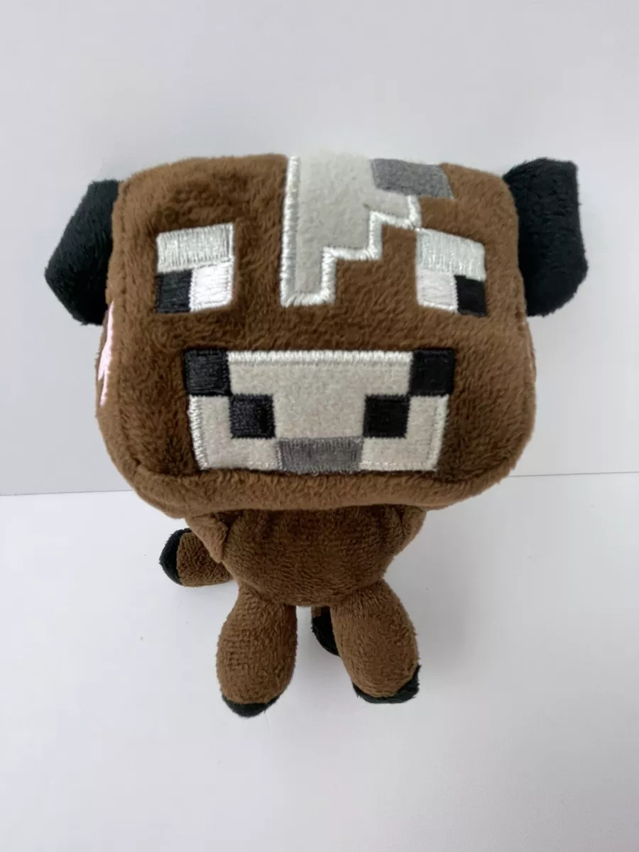 Minecraft Plush Baby Cow Mojang Brown 2014 Stuffed Animal Toy 6