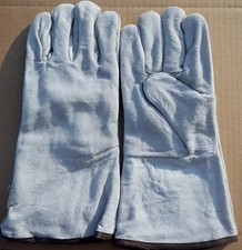 Radnor 64057690 Large Pearl Gray 14" Shoulder Split Cowhide Welding Glove 6 PAIR
