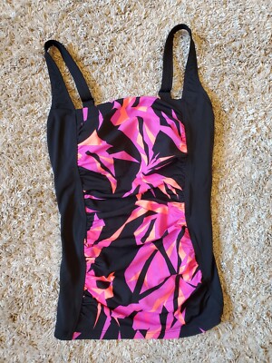 Womans Adidas Tankini Swim Top Multi Colored Size