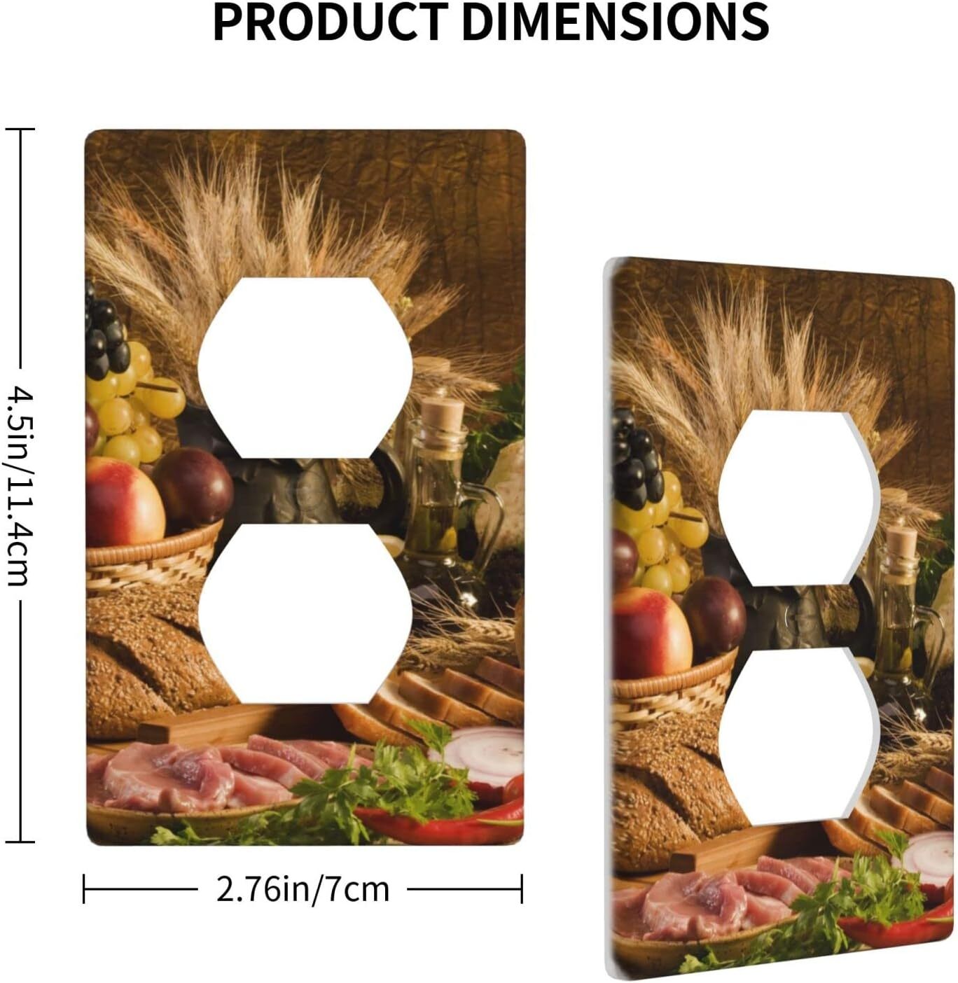 Brown Food Single Outlet Cover Decorative Wall Standard Size, 1Outlets eBay