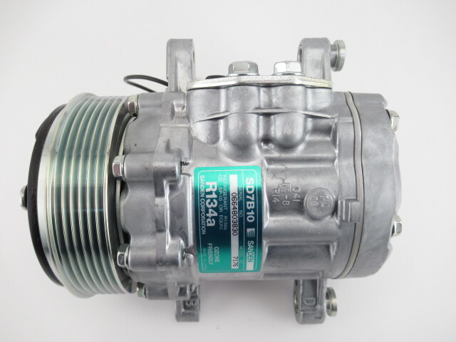 NEW 7176 AC Compressor w/Clutch-6GR SD7B10 Swing Mount-OEM SANDEN
