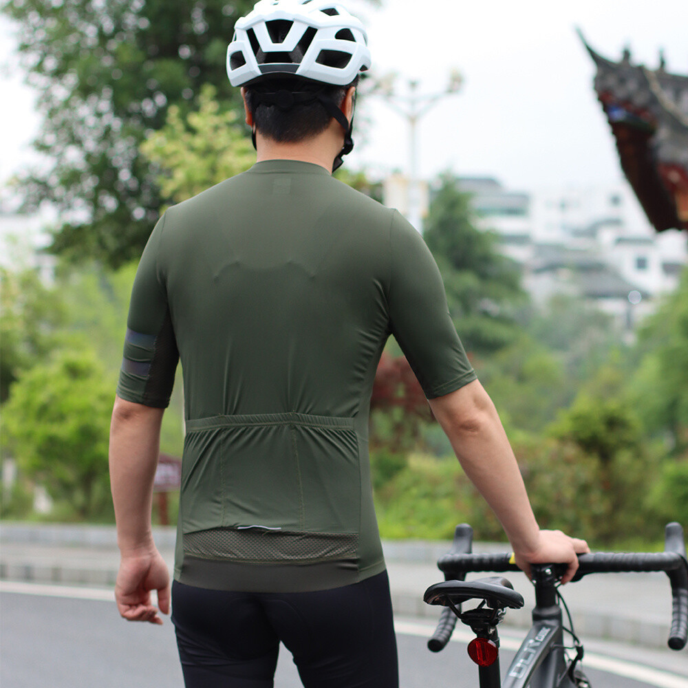 WOSAWE Herren-Radtrikot, Langärmelig, Atmungsaktiv, Schnell