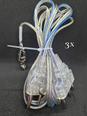 3X Körperkabel SÄBEL FLORETT Transparent Florettkabel Säbelkabel NEU Unbenutzt