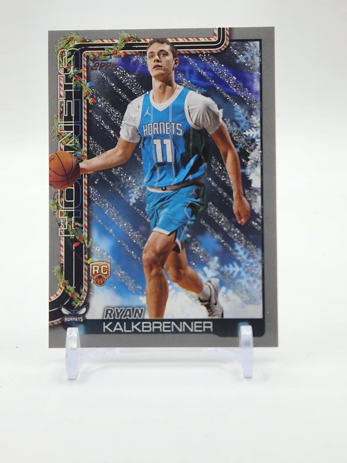 2025-26 Topps Holiday - Ryan Kalkbrenner #H194 Holiday Silver Glitter (RC)