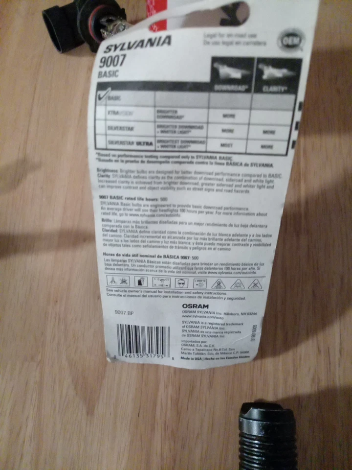 Headlight Bulb-Convertible Sylvania 9007 - Image 2 of 2