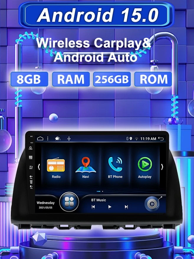 Für Mazda CX5 CX-5 2012-2016 Car Play Autoradio Android 15 GPS DAB+ DSP 8G+256GB - Bild 3 von 4