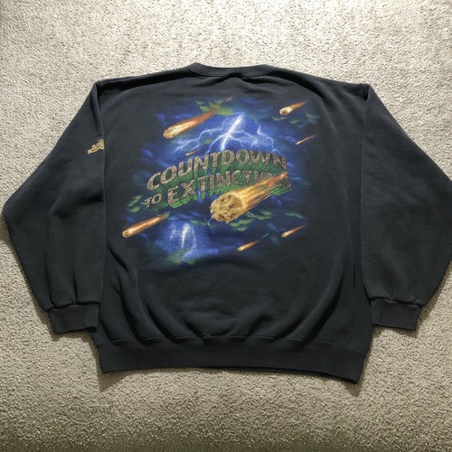 VTG Disney Animal Kingdom Dinosaur Countdown To Extinction Sweatshirt Mens 2XL - Picture 6 of 9
