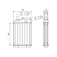 Wärmetauscher Innenraumheizung VALEO 811675 für Seat VW Alhambra Transporter T5