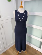 VGC M&S Size M Navy Sleeveless Dress