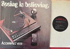 Seeing Is Believing Accutrac 4000 BSR ADC Turntable Instruction Lp Mint