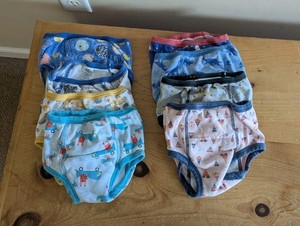 MooMoo Boys Toddler 4T Training Pants Underwear 8 pairs Washable Absorbent 