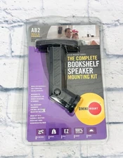 New Omni Mount AB2-B Wall & Ceiling Bookshelf Speaker Mounting Kit Audio Basics