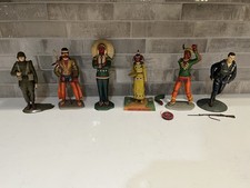 Aurora 1956 Plastics American Indian Soldier Lot 6 Vintage Models Included HTF