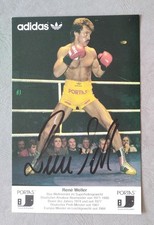 16585 Rene Weller Boxen Autogrammkarte original signiert