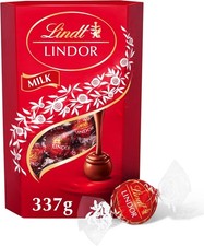 Lindt Lindor Milk Chocolate Truffles – 337g Box (Approx. 26 Balls)