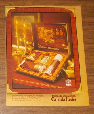 Rare Advertising 4711 SIR CANADA CEDAR After Shave Lotion - Gift Box 1979