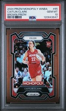 2024 Panini Prizm Monopoly Caitlin Clark Brown Przim /249 PSA 10 #65