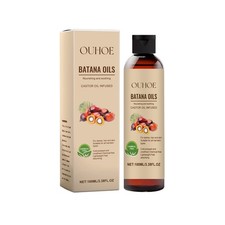 Batana Castor Oil, Moisturizing Smoothing Shine for Dry Frizzy Hair, Non-Greasy