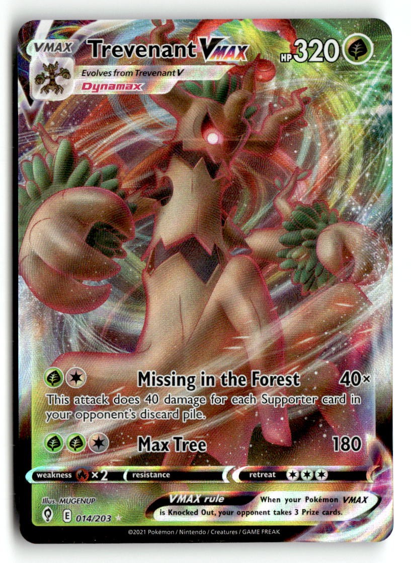 Trevenant VMAX Holofoil SWSH07: Evolving Skies [SWSH07 - 014/203] Pokemon UR LP