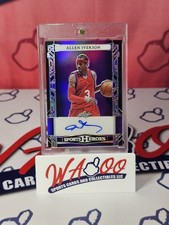 Allen Iverson Leaf Metal Purple Auto 3/4 JSY # Sealed By Leaf Sports Heroes